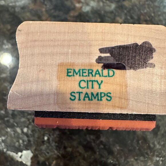 I Am Oz The Great and Terrible Wooden Stamp Emerald City Crafts Block Design - Picture 3 of 9